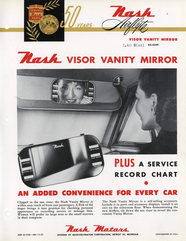 1952 Nash Accessories Booklet Page 16